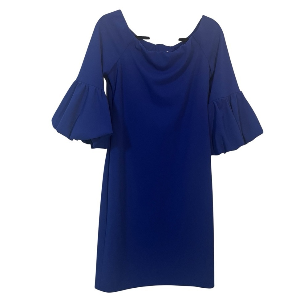 Eliza J Royal Blue Bell Sleeve Dress Size 12 Hoco Formal Cocktail Wedding Guest